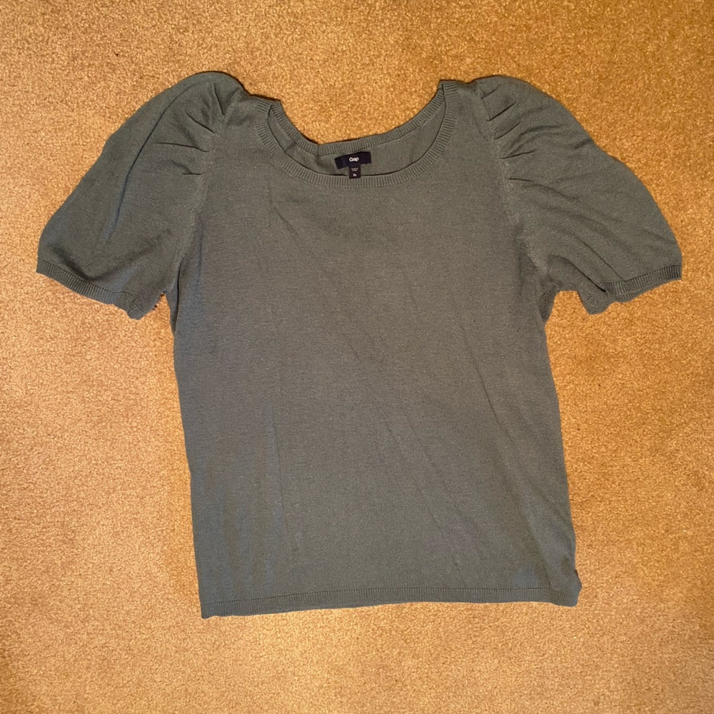 Light Weight, Short Sleeve Gap Sweater